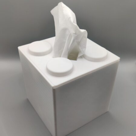 Boîte à mouchoirs carrée style brique – Couleur au choix