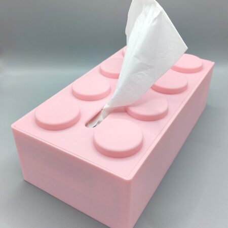 Boîte à mouchoirs rectangle style brique – Couleur au choix