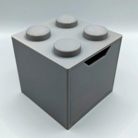 Boîte carrée empilable style brique – Couleur au choix