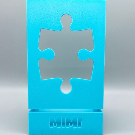 Support à couvercle de puzzle - Prénom et couleurs personnalisables