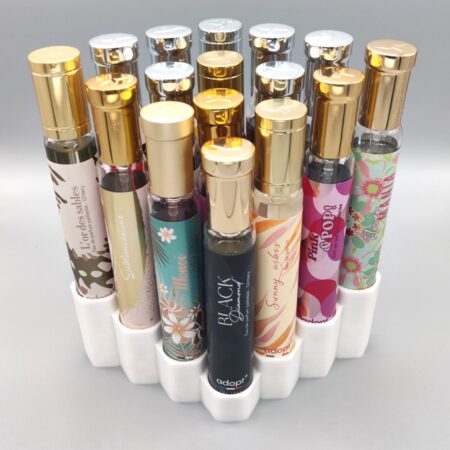 Support pour 16 parfums Adopt 30 ml forme nid d’abeille - Couleurs au choix